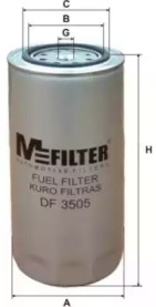 Фильтр топливный MFILTER DF 3505